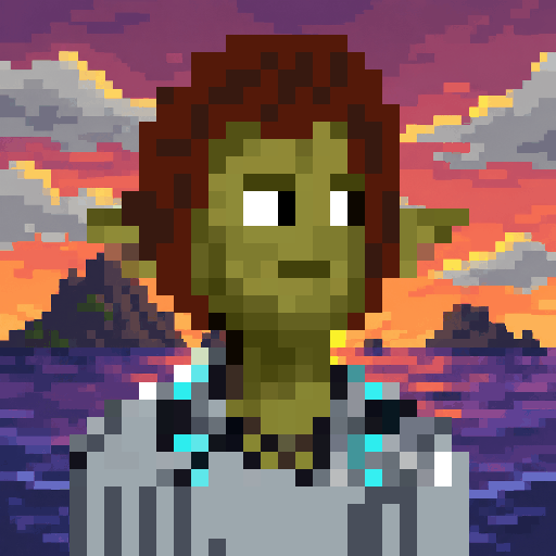 A freshly summoned Dumbling under a strange sky